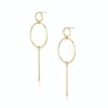 Alura Copenhagen Jewellery Women's Grace - Graphic Dangle & Drop Statement Earrings - Gold