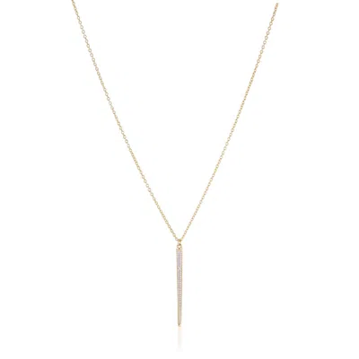 Alura Copenhagen Jewellery Women's Grace Necklace With Golden Spike & Zircons
