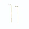 Alura Copenhagen Jewellery Women's Ocean Ear Chains With Freshwater Pearl_ Gold In Gold