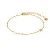 Alura Copenhagen Jewellery Women's Ocean Gold Bracelet With Starfish & Pearls In Gold
