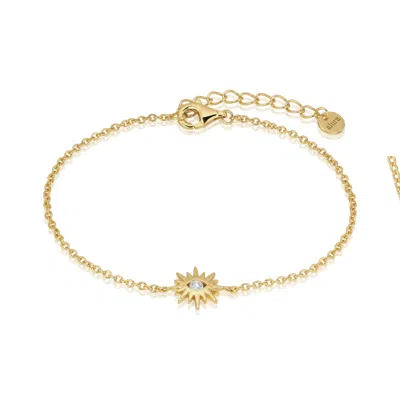 Alura Copenhagen Jewellery Women's White Eclipse Bracelet With Eye & Zirconia