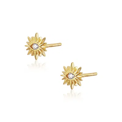 Alura Copenhagen Jewellery Women's White Eclipse Eye Earstud With Zirconia