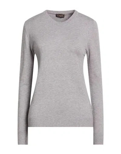 Alv By Alviero Martini Woman Sweater Grey Size L/xl Viscose, Polyamide, Polyester In Gray