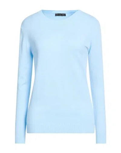 Alv By Alviero Martini Woman Sweater Sky Blue Size L/xl Viscose, Polyamide, Polyester