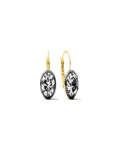 Alv Jewels Black Heidi Cubic Zirconia Earrings In Multi