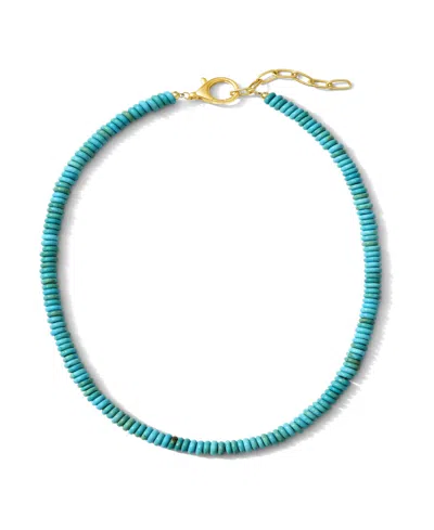 Alv Jewels Gemstone Beaded Necklace In Blue
