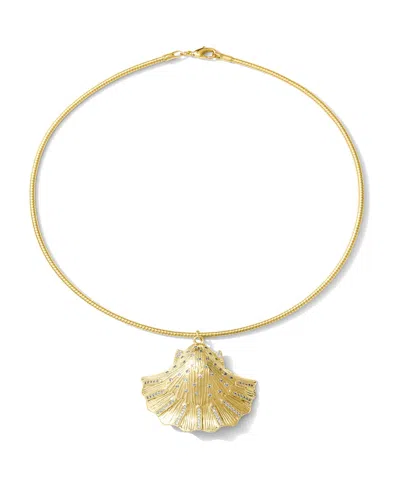 Alv Jewels Gold Finished Shell Collar Necklace