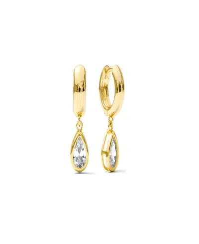 Alv Jewels Thick Huggie Hoop Earrings In Gold