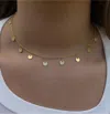 Alv Jewels Women's Dangle Choker Necklace In Gold In Black