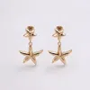 Alv Jewels Women's Double Star Earrings In Gold Plated In Gold
