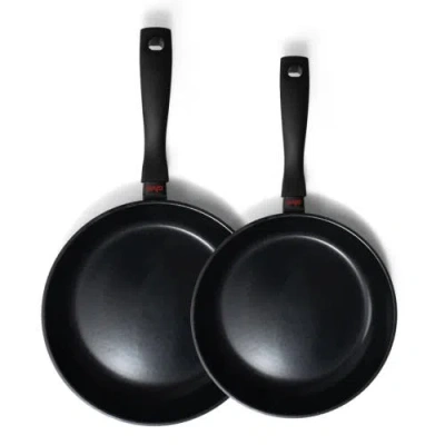Alva Energy 8in & 9.5in Ceramic Nonstick Frying Pan Set In Black