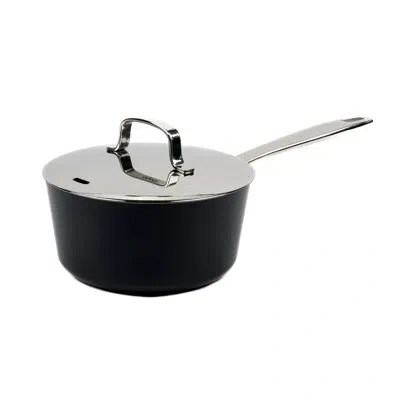 Alva Maestro 2.5 Qt Nonstick Saucepan In Matte Black