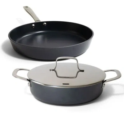 Alva Maestro 3-piece Nonstick Frying Pan Cookware Set In Black