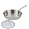 Alva Maestro 5-ply Stainless Steel Frying Pan With Lid In Silver