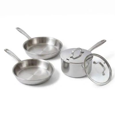 Alva Maestro 5-ply Stainless Steel Cookware Set In Silver