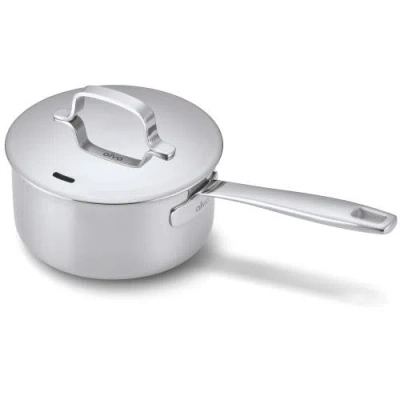 Alva Maestro 5-ply Stainless Steel Saucepan With Lid In Silver