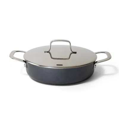 Alva Maestro Ceramic Nonstick Sauté Pan With Lid, 3.5-qt. In Silver;black
