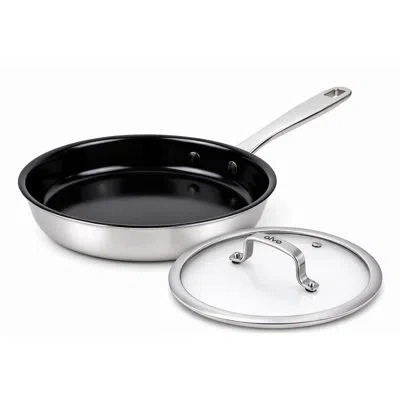 Alva Maestro Nonstick Stainless Steel Frying Pan 9.5″ – Oven‑safe, Induction & All‑stove Compatible, Made In Silver