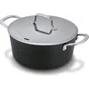 Alva Maestro Nonstick Stock Pot With Lid In Black