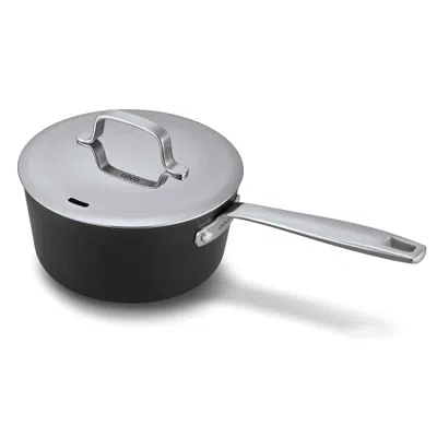 Alva Mastero 2-quart Nonstick Saucepan With Lid, 7.1-inch In Black