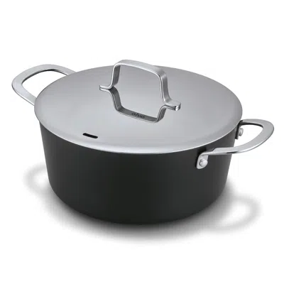 Alva Mastero 4.5-quart Nonstick Stockpot With Lid, 9.5-inch In Black
