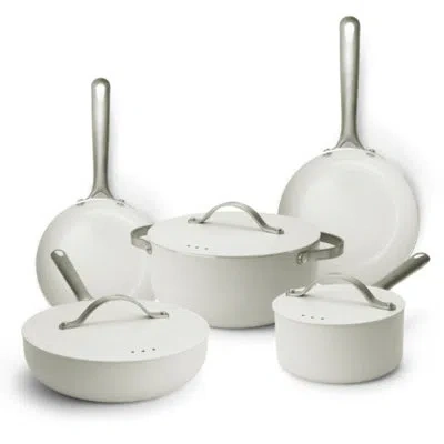 Alva Mobi Ceramic Nonstick 8-piece Cookware Set In Cream