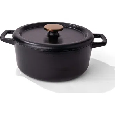 Alva Nori Cast Iron Dutch Oven In Black