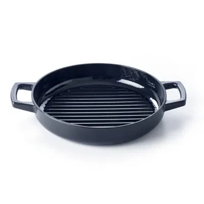 Alva Nori Cast Iron Grill Pan, 11" In Black