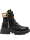 Alviero Martini 1° Classe 40mm Lace-up Combat Boots In Multi