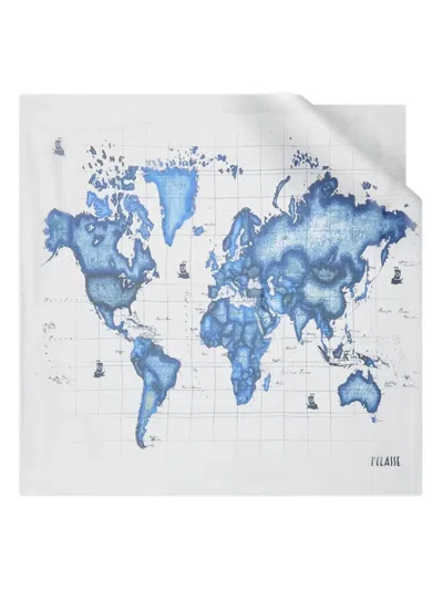 Alviero Martini 1° Classe Continents Scarf In White