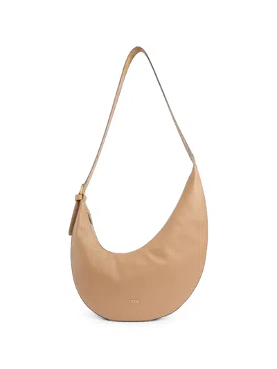 Alviero Martini 1° Classe Crescent-shape Shoulder Bag In Nude