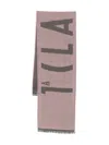 Alviero Martini 1° Classe Frayed-edge Scarf In Pink