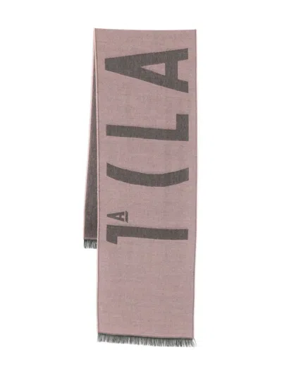 Alviero Martini 1° Classe Frayed-edge Scarf In Pink