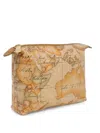 Alviero Martini 1° Classe Geo Classic Make Up Bag In Brown