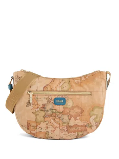 Alviero Martini 1° Classe Geo Classic Shoulder Bag In Neutral