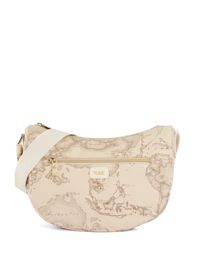 Alviero Martini 1° Classe Geo Classic Shoulder Bag In Neutral