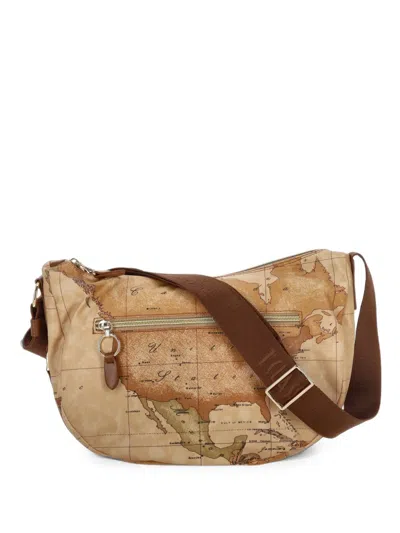Alviero Martini 1° Classe Geo Classic Shoulder Bag In Neutral