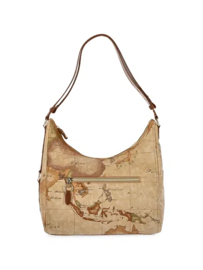 Alviero Martini 1° Classe Geo Classic Shoulder Bag In Nude