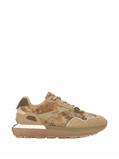Alviero Martini 1° Classe Geo Classic Sneakers In Brown
