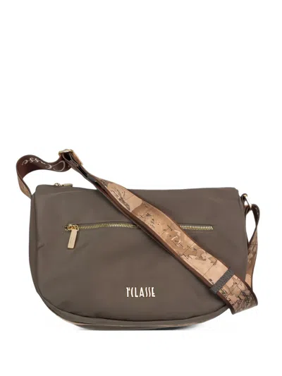 Alviero Martini 1° Classe Geo Classic Strap Shoulder Bag In Black