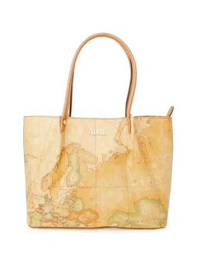 Alviero Martini 1° Classe Geo Classic World-map Tote Bag In Pattern