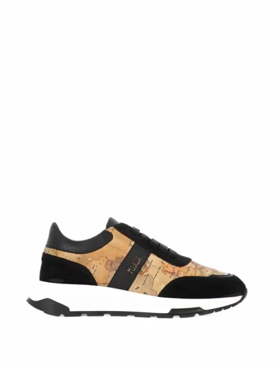 Alviero Martini 1° Classe Geo Map-print Panelled Sneakers In Multi