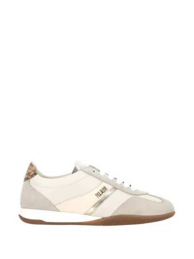 Alviero Martini 1° Classe Geo Map-print Panelled Sneakers In Neutral
