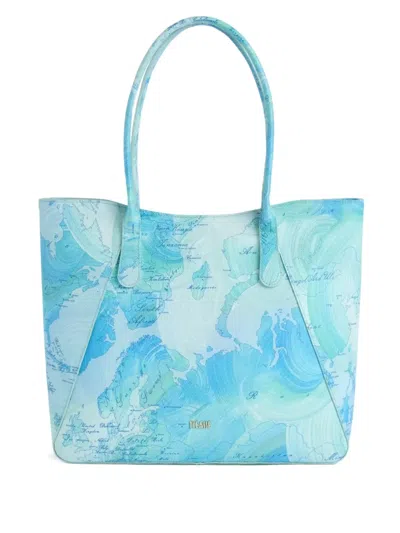 Alviero Martini 1° Classe Geo Water Island Tote Bag