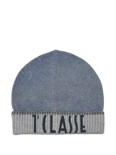 Alviero Martini 1° Classe Geo-print Beanie Hat In Blue
