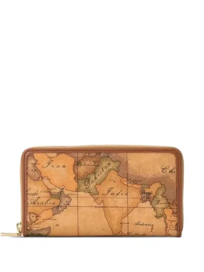 Alviero Martini 1° Classe Large Geo Classic Wallet In Brown