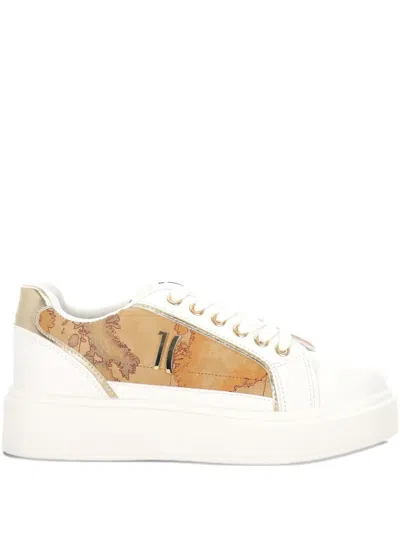 Alviero Martini 1° Classe Logo-patch Sneakers In White