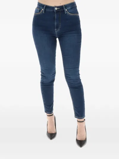 Alviero Martini 1° Classe Logo-patch Skinny-fit Jeans In Blue