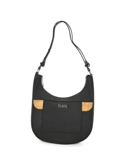 Alviero Martini 1° Classe Logo-plaque Map-print Shoulder Bag In Black