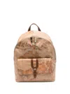 Alviero Martini 1° Classe Map-print Buckle-detail Backpack In Neutral